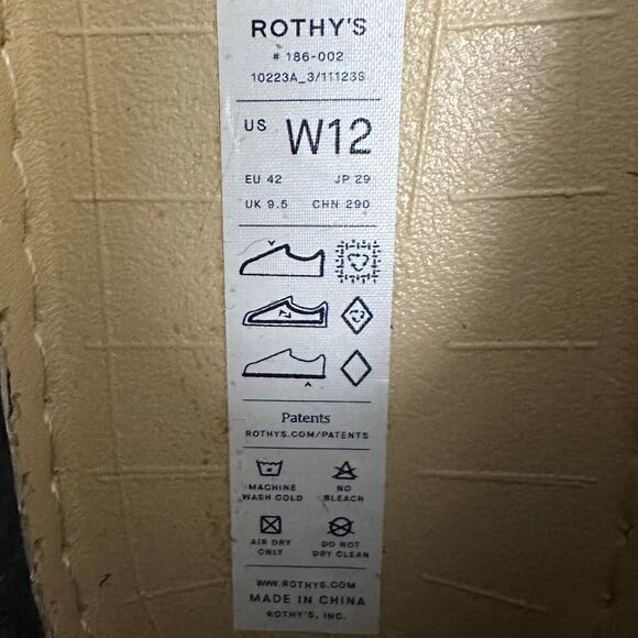 Rothy's The Espadrille Flats Black Size Women’s 12 LIKE NEW - Picture 10 of 16